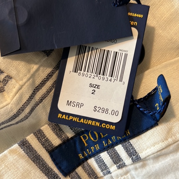 NWT Ralph Lauren Linen Patchwork Skirt - Picture 8 of 8